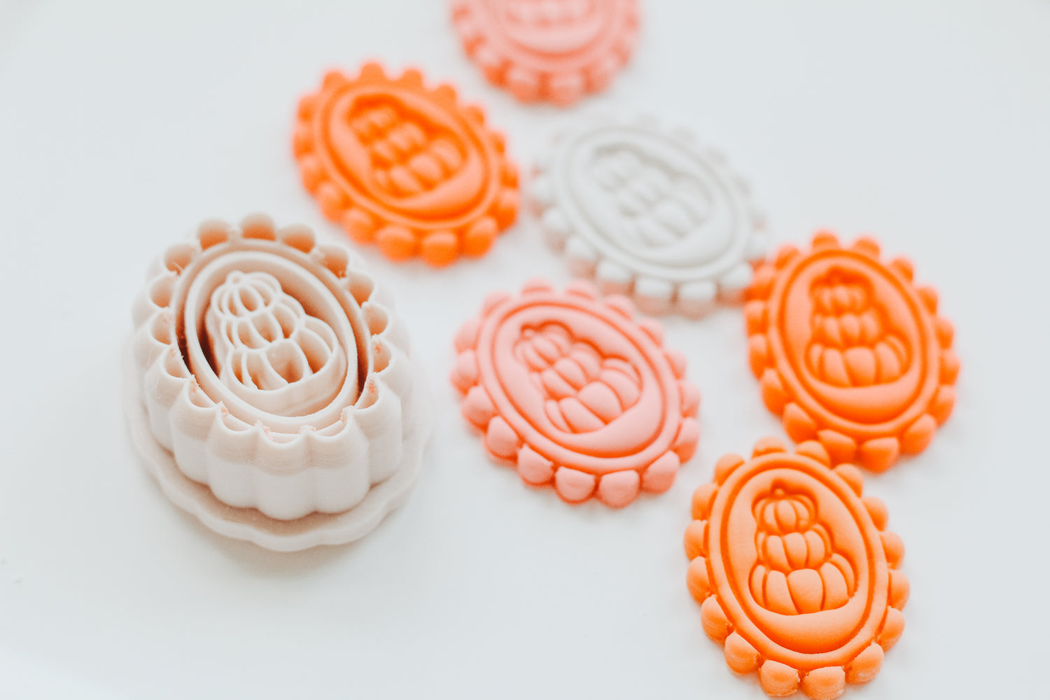Poppy Pumpkin Clay Earring Cutter