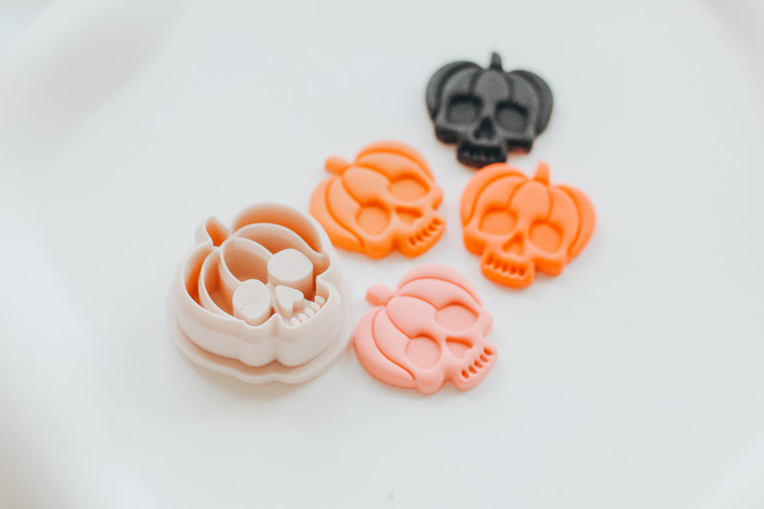Pumpkin Skull Clay Earring Cutter