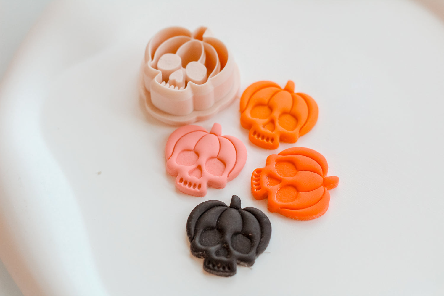 Pumpkin Skull Clay Earring Cutter