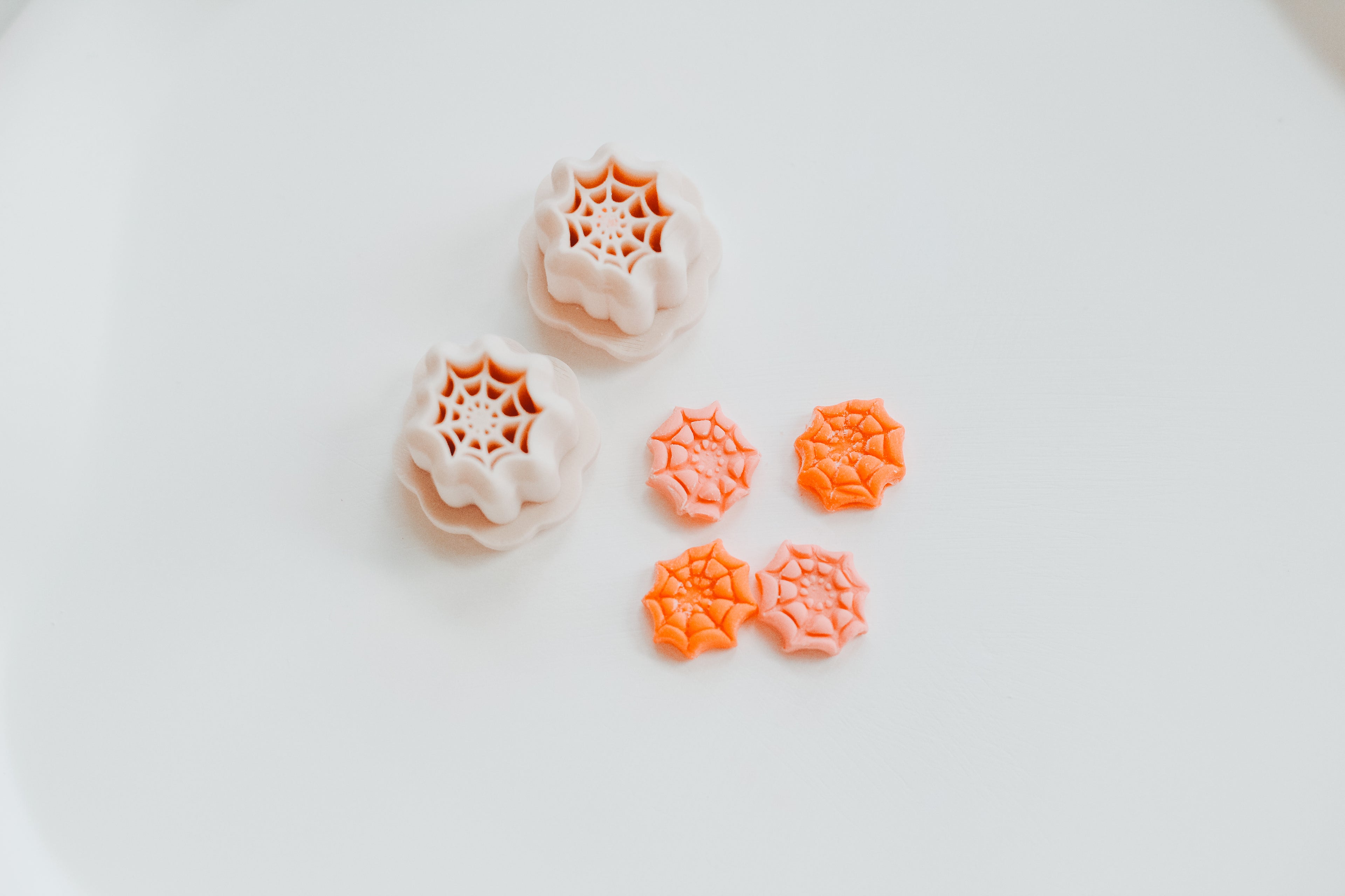 Tiny Spider Web Two Pack Precision Clay Earring Cutter