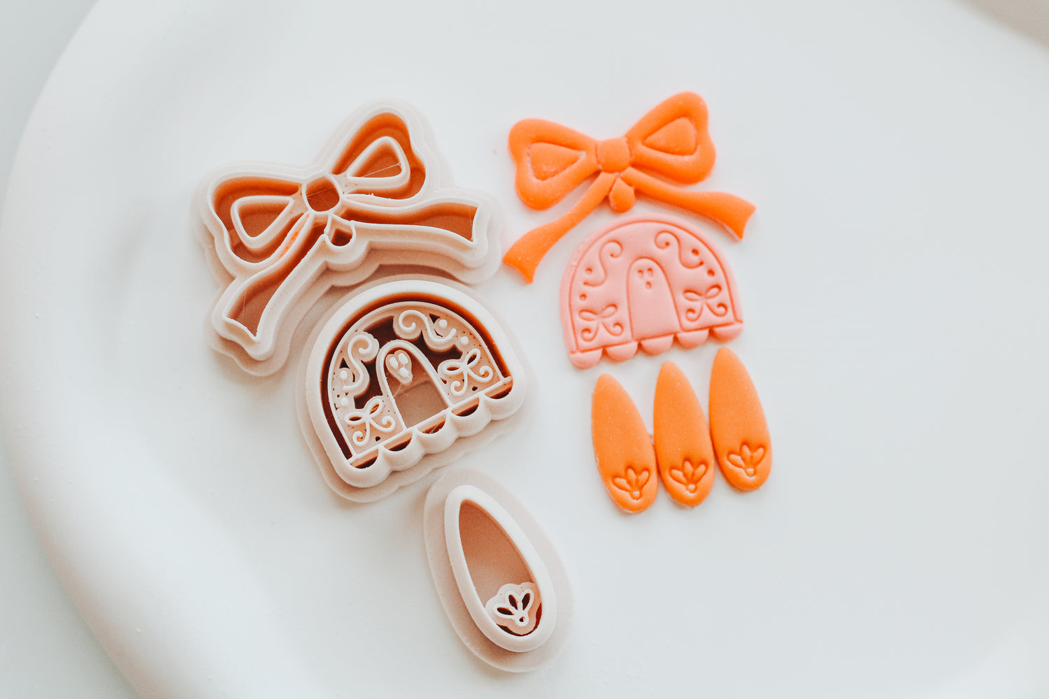 Junie Scallop Bow 3 Piece Clay Earring Cutter