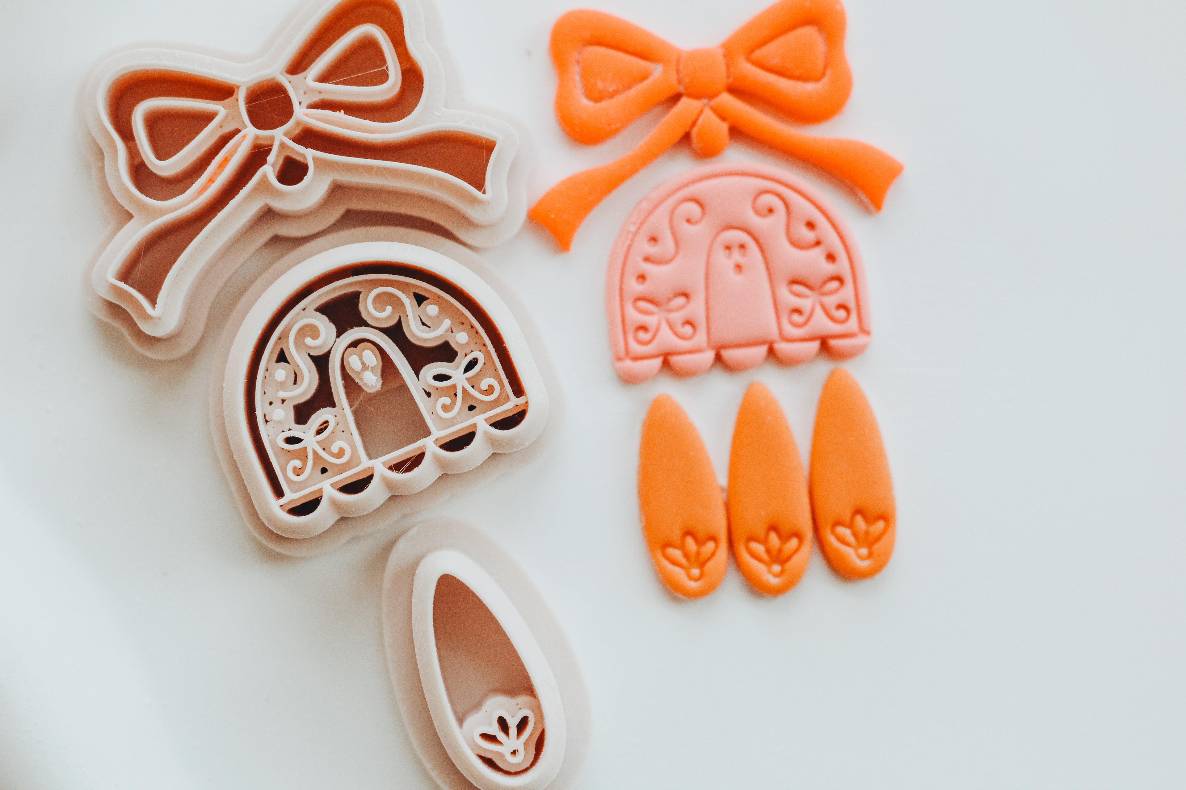 Junie Scallop Bow 3 Piece Clay Earring Cutter