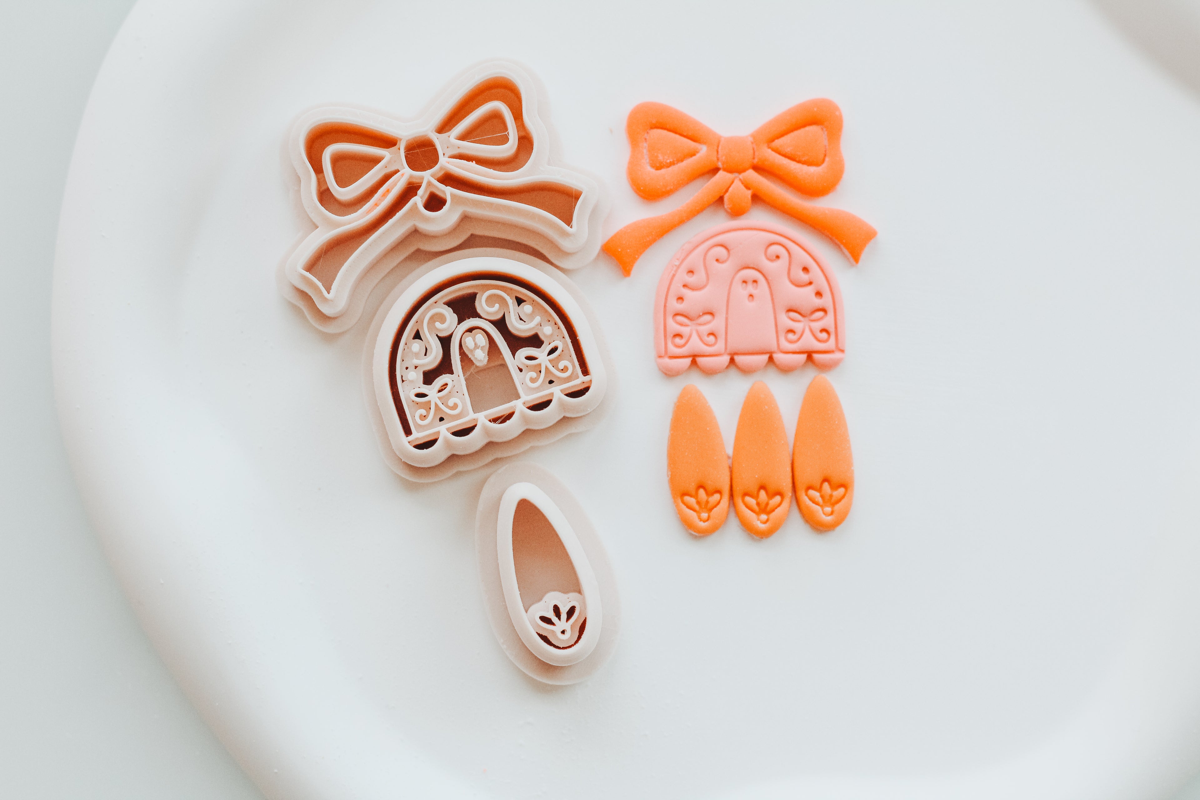 Junie Scallop Bow 3 Piece Clay Earring Cutter