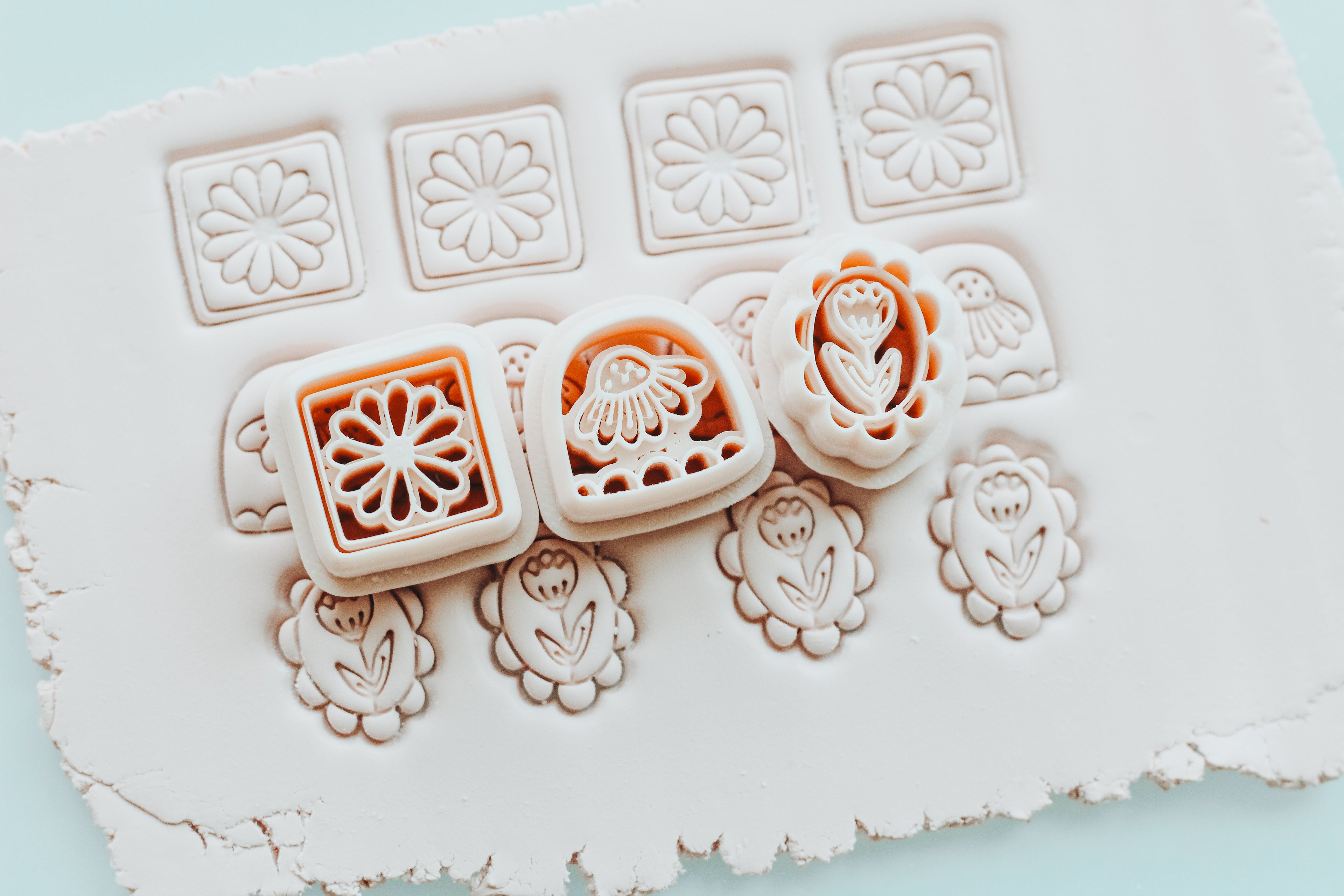 Fall Flora 3 piece Set Clay Cutters