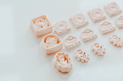 Fall Flora 3 piece Set Clay Cutters