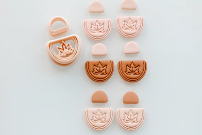 Arched Maple Leaf Clay Cutter Set