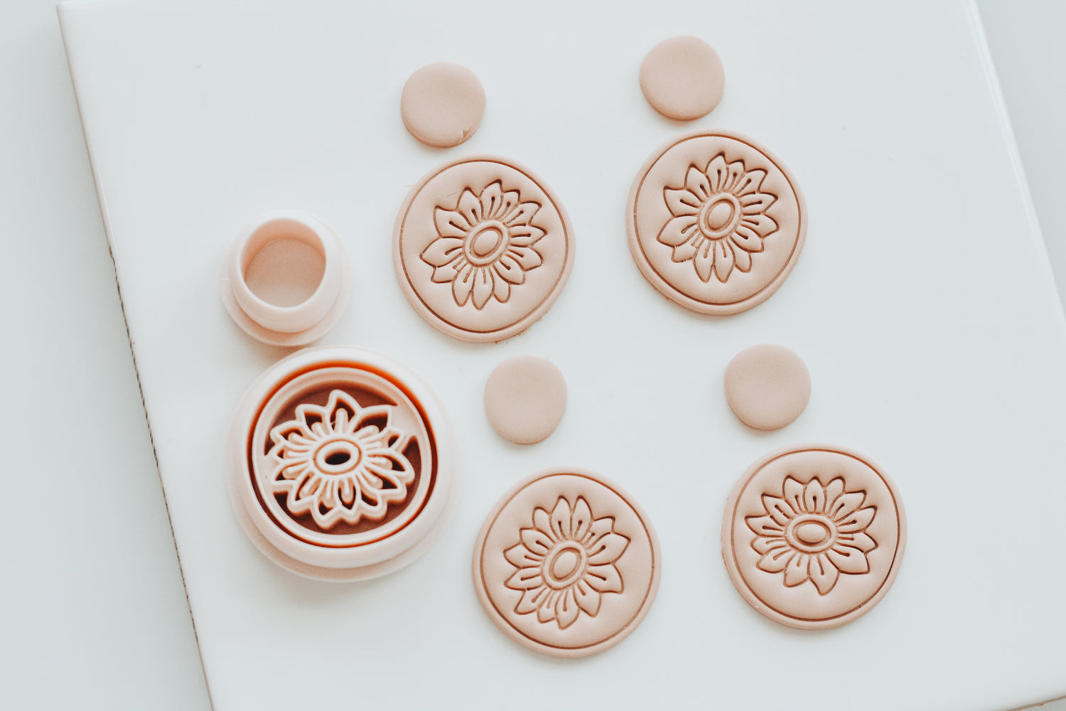 Imperfect Sunflower Clay Cutter Set