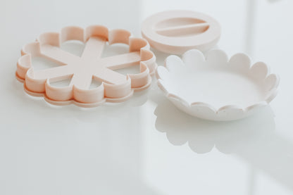 Scallop Flower Trinket Dish Shaper &amp; Clay Cutter Set