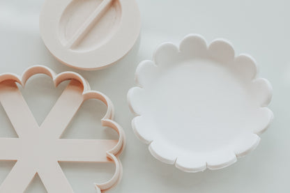 Scallop Flower Trinket Dish Shaper &amp; Clay Cutter Set