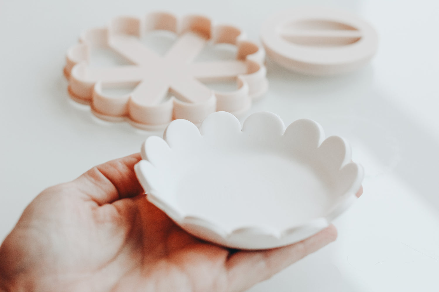 Scallop Flower Trinket Dish Shaper &amp; Clay Cutter Set