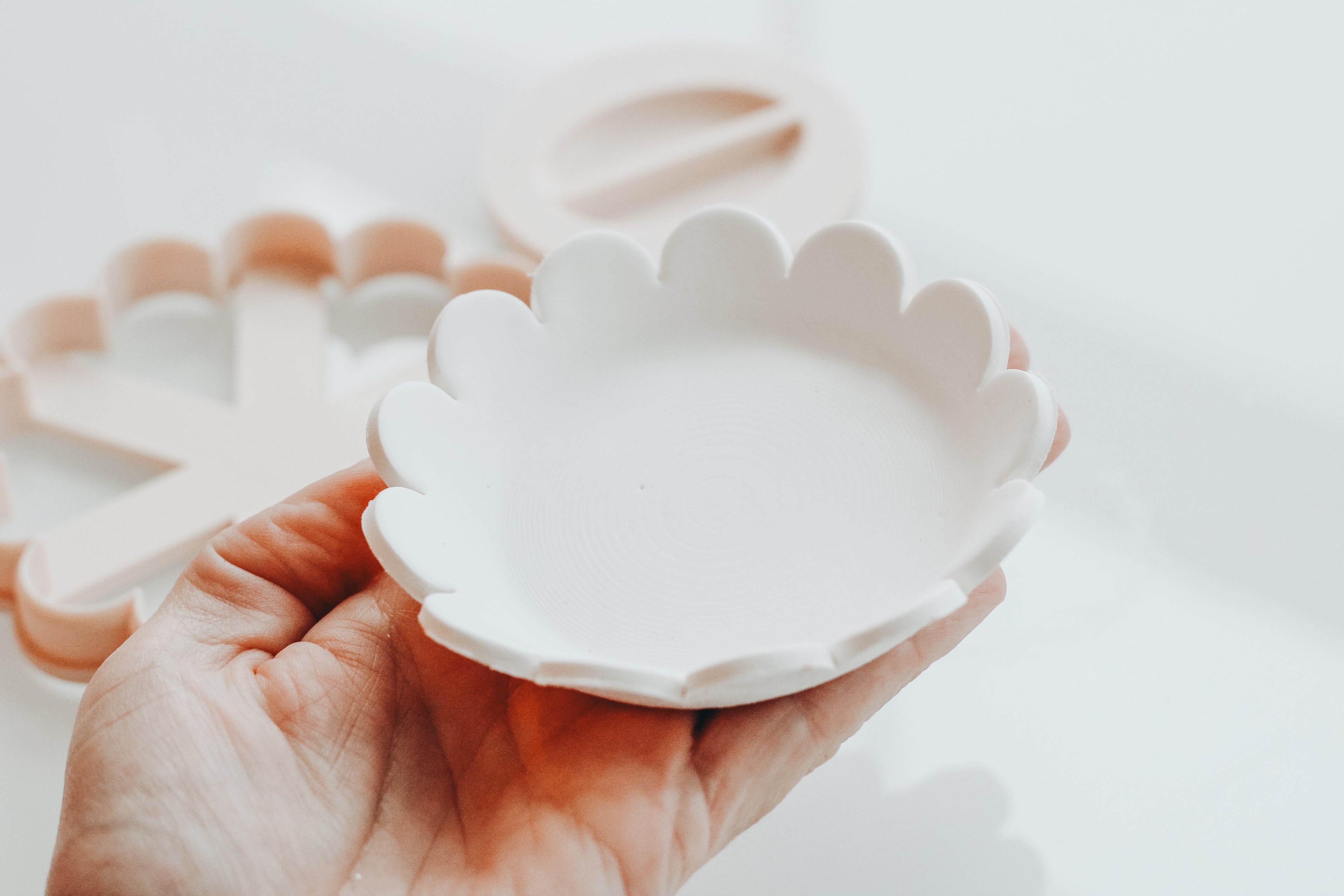 Scallop Flower Trinket Dish Shaper &amp; Clay Cutter Set