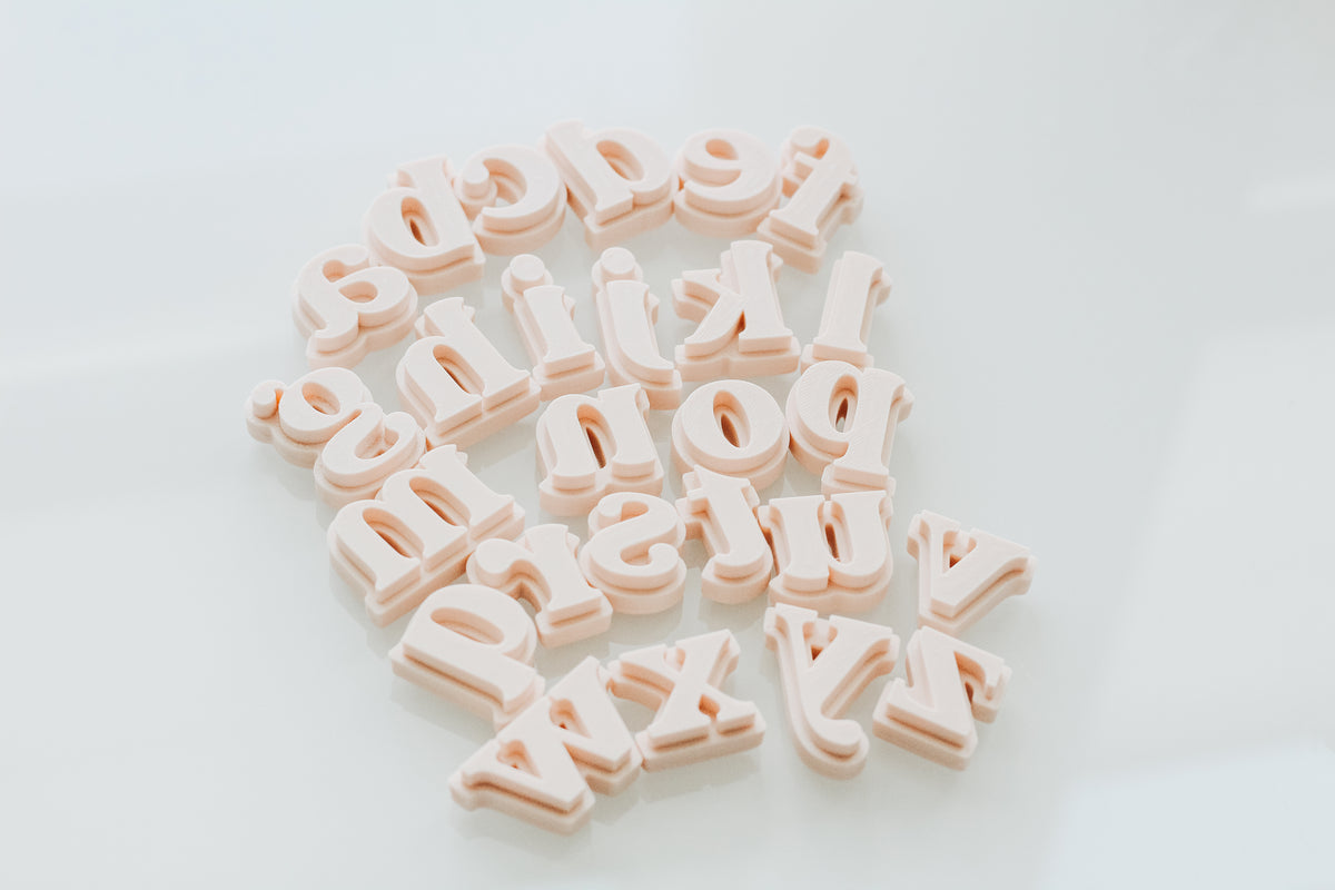FULLE SET Lower Case Letter Stamps For Clay - 1.50 Inches