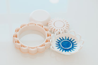 Cutout Scallop Circle Trinket Dish, Shaper, &amp; Stamp Set