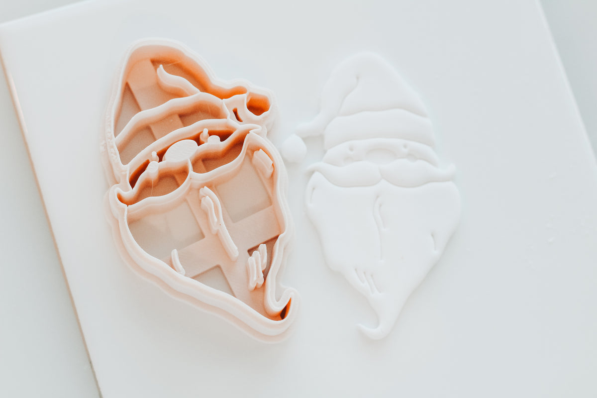 Happy Santa Ornament Clay Cutter