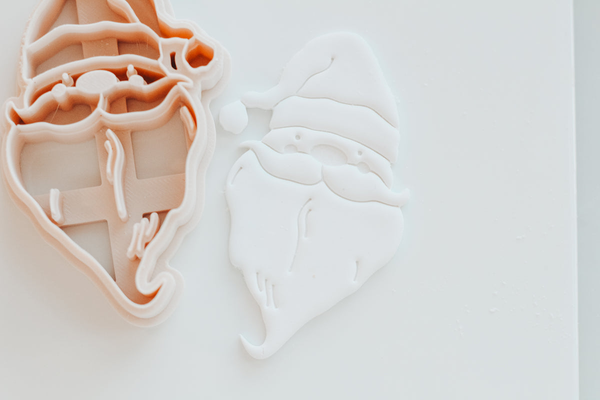 Happy Santa Ornament Clay Cutter