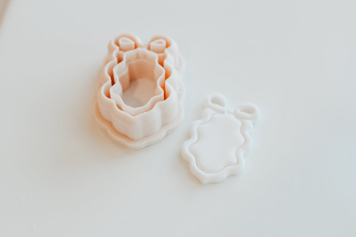 Tiny Ribbon Bow Clay Earring Cutter