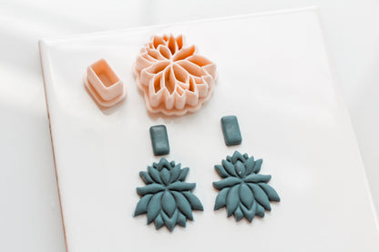 Elegant Lotus Clay Cutter Set