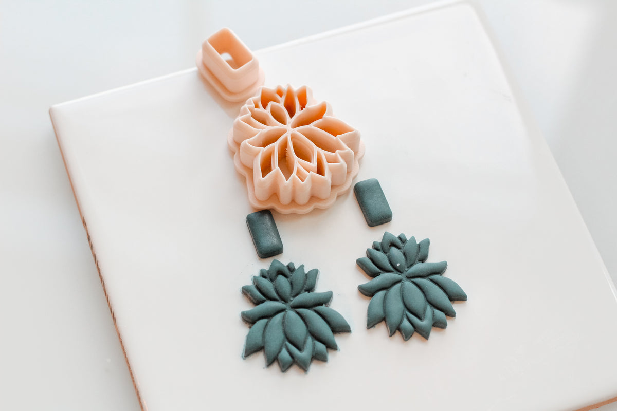 Elegant Lotus Clay Cutter Set