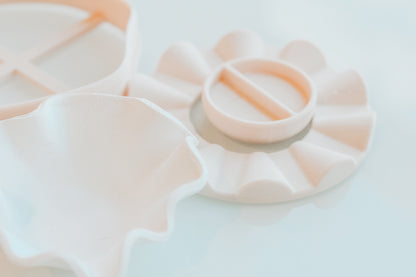 Organic Circle Trinket Dish CLay Cutter, Wavy Press &amp; Shaper Tool