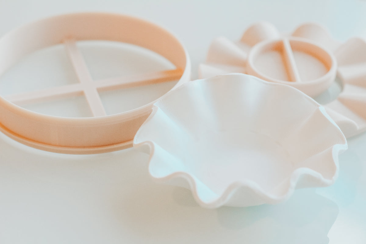 Classic Circle Trinket Dish Clay Cutter, Wavy Press &amp; Shaper Tool (Copy)
