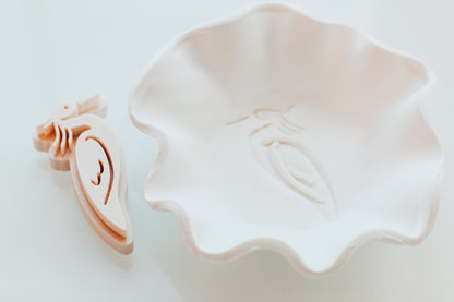 Egret Stem Clay Stamp