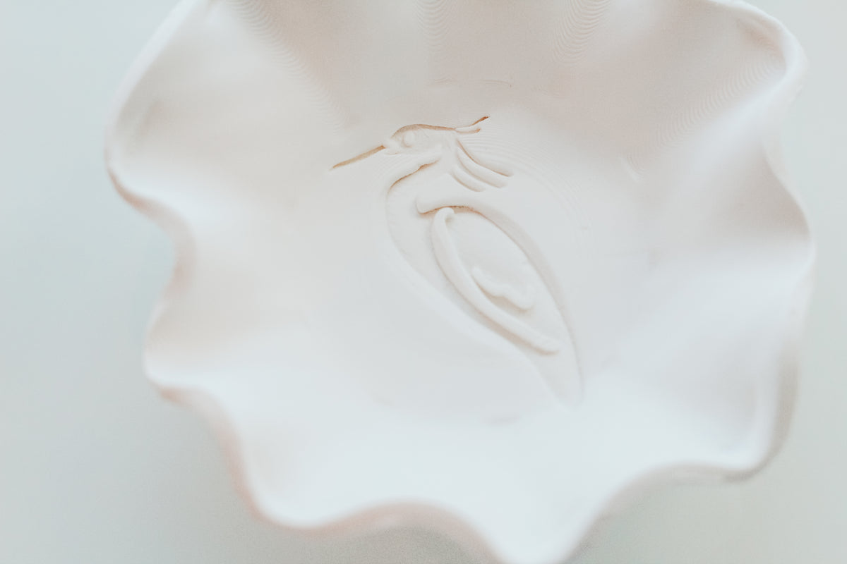 Egret Stem Clay Stamp