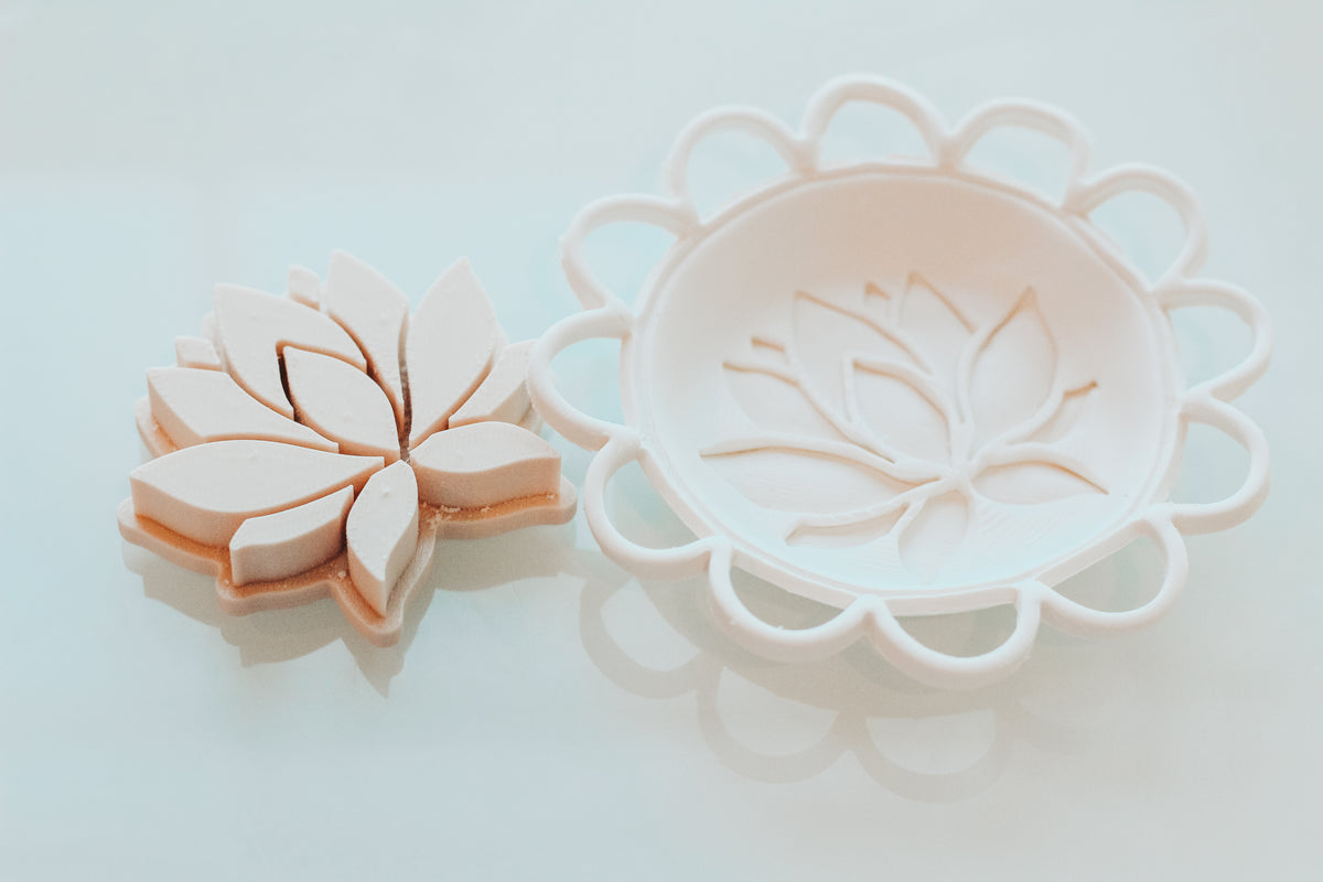 Lotus FLower Clay Stamp