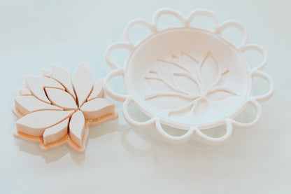 Lotus FLower Clay Stamp