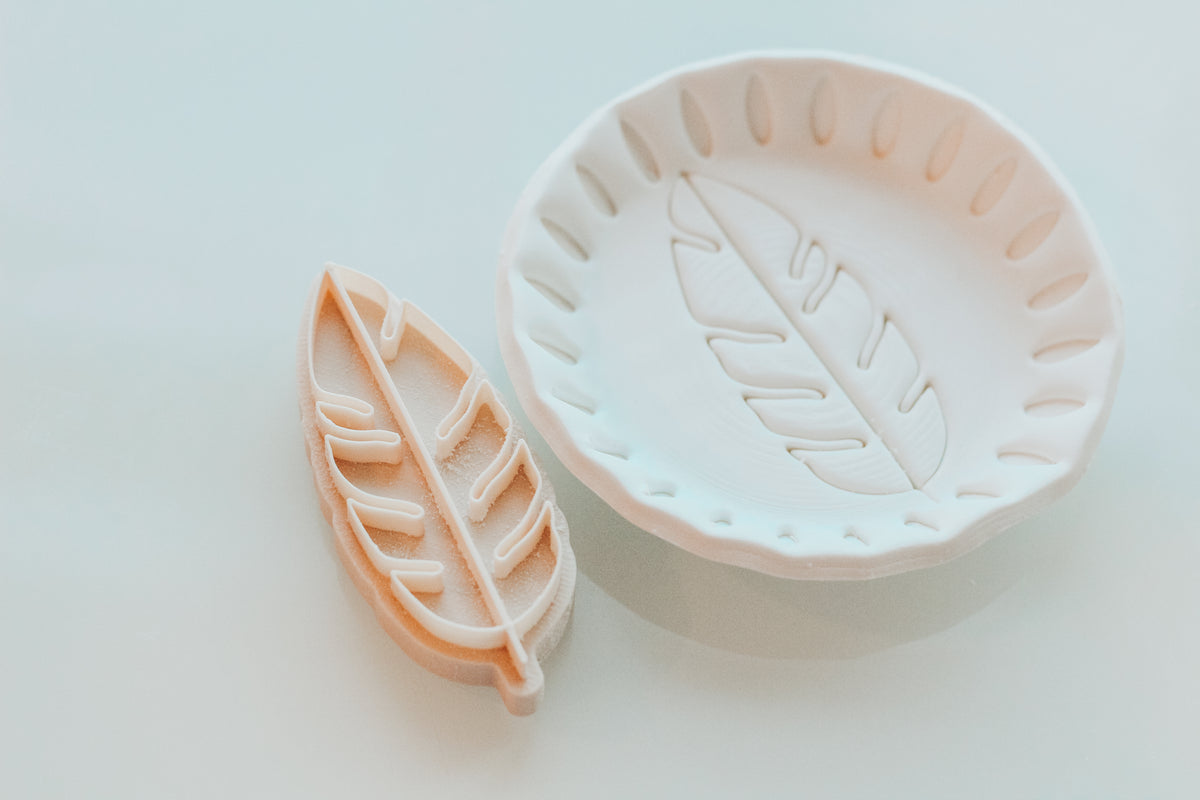 Banana Leaf Clay Stamp
