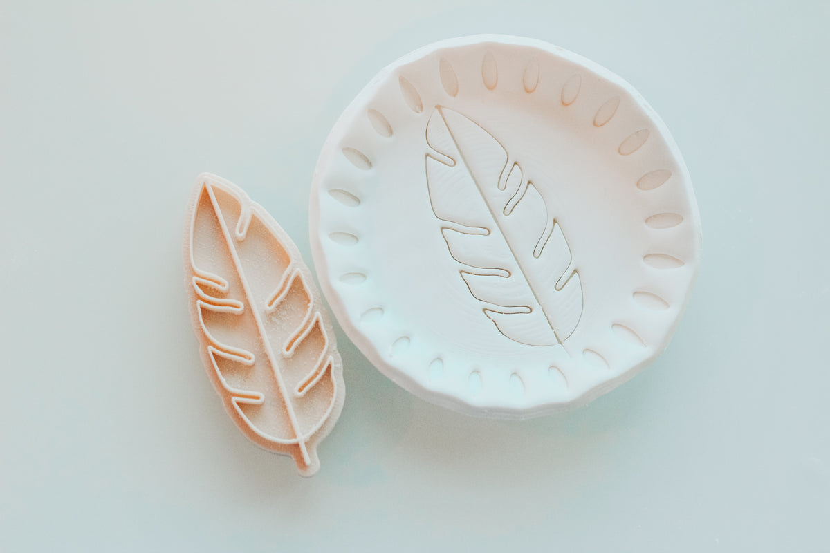 Banana Leaf Clay Stamp