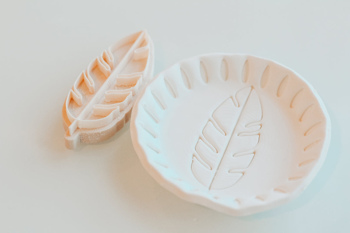 Banana Leaf Clay Stamp