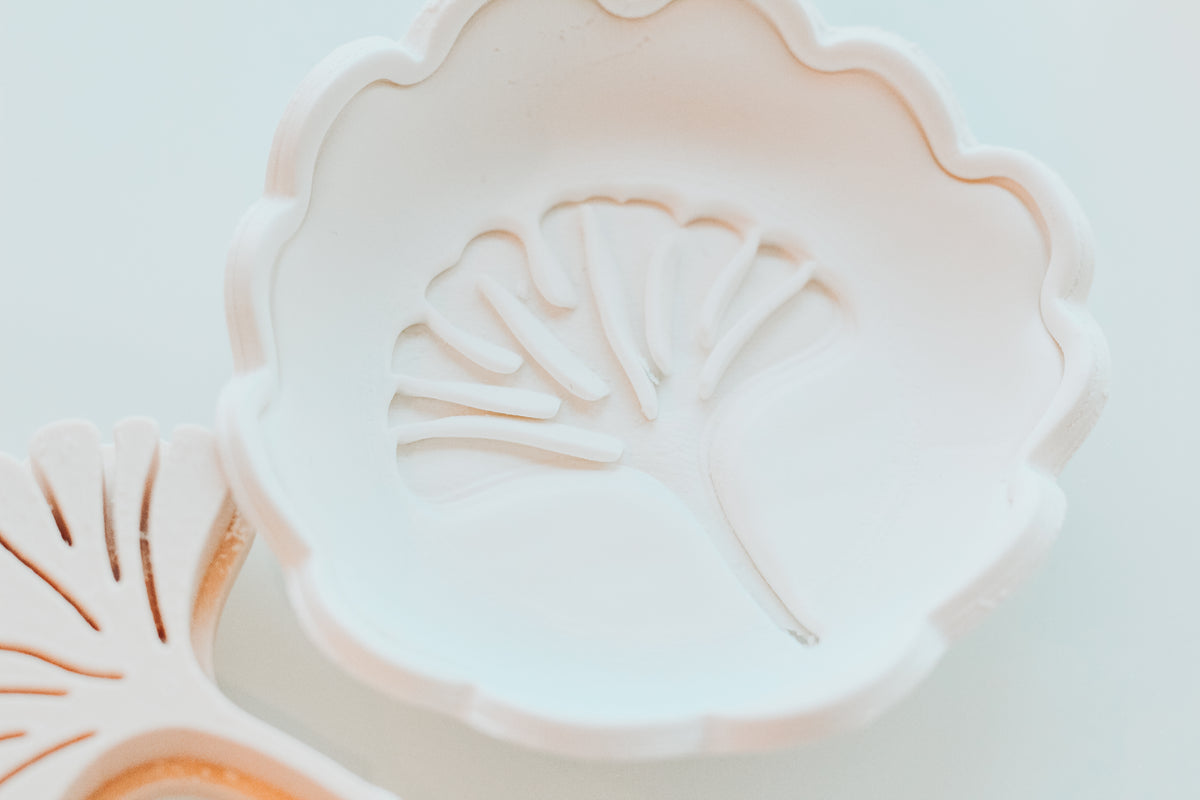 Ginko Leaf Clay Stamp