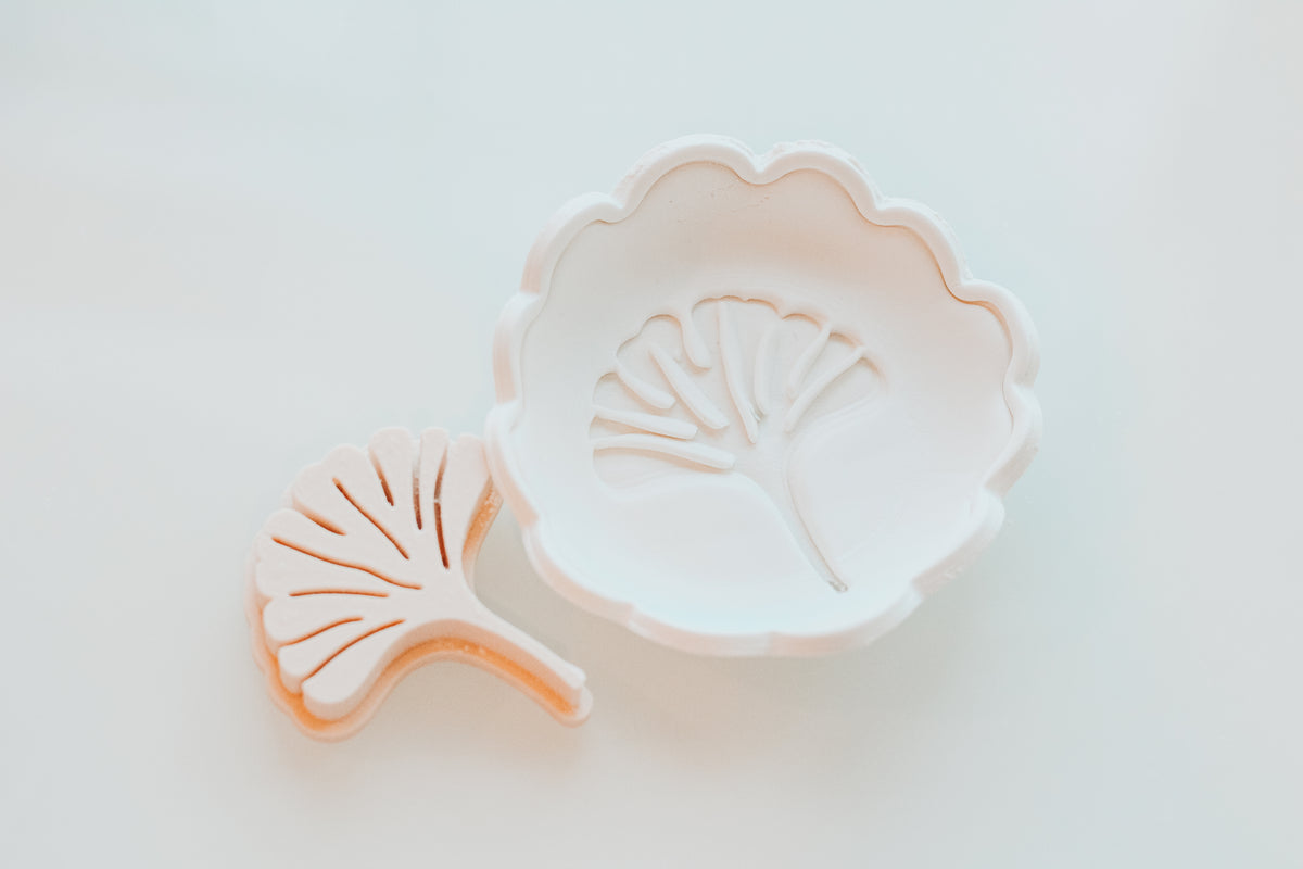 Ginko Leaf Clay Stamp