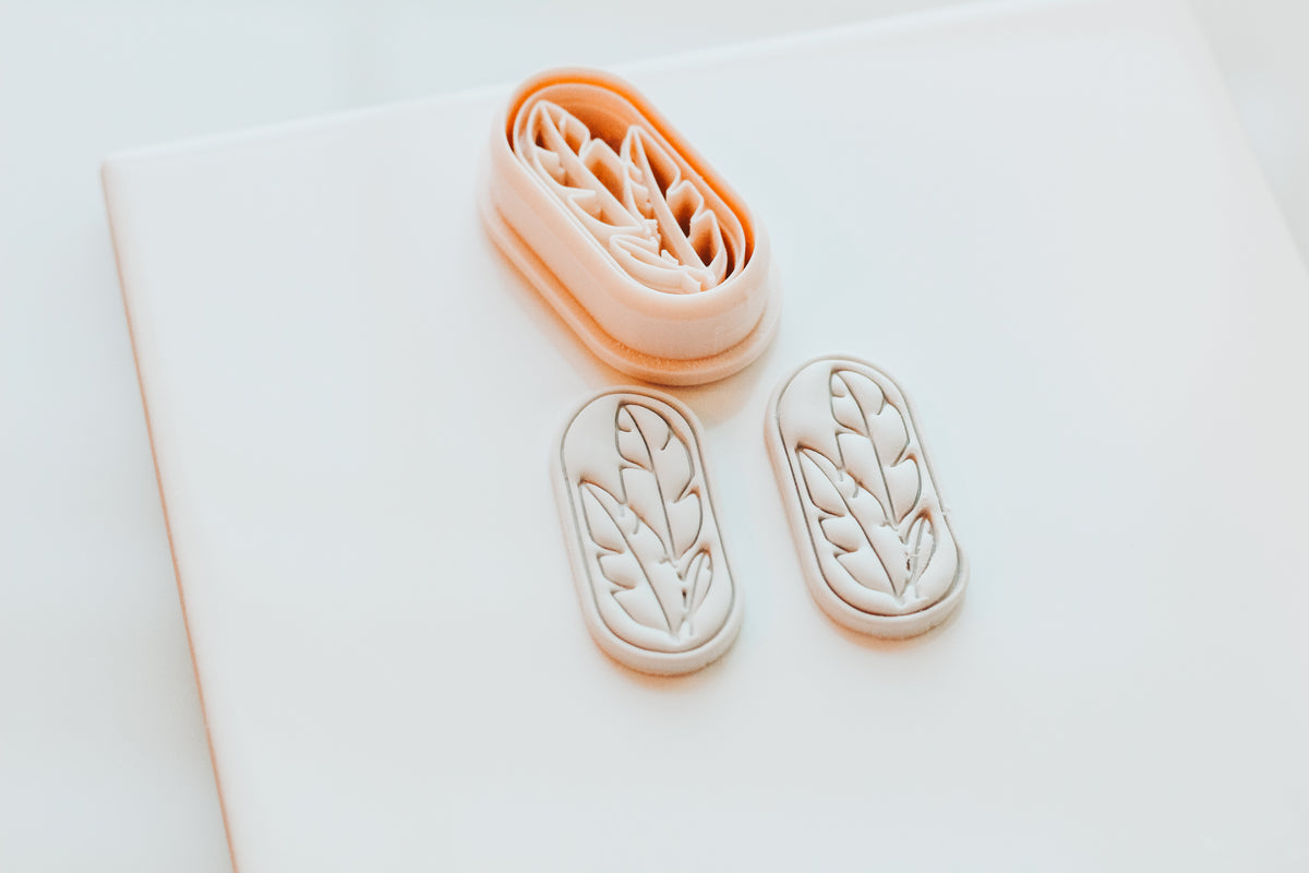 Plumette Banana Leaf Stem Clay Cutter Set