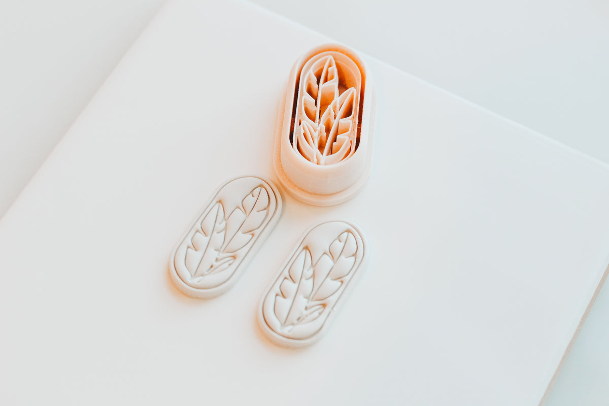 Plumette Banana Leaf Stem Clay Cutter Set