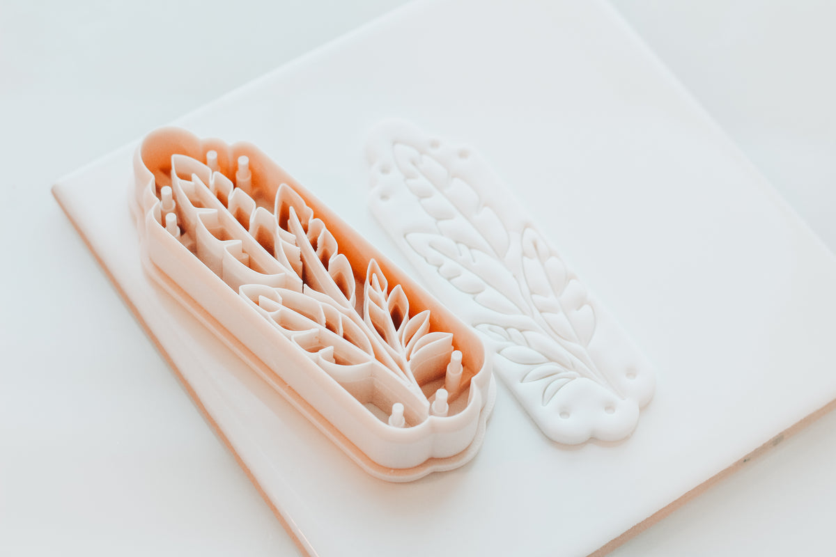 Banana Leaf Botanical Stem Bookmark Clay Cutter