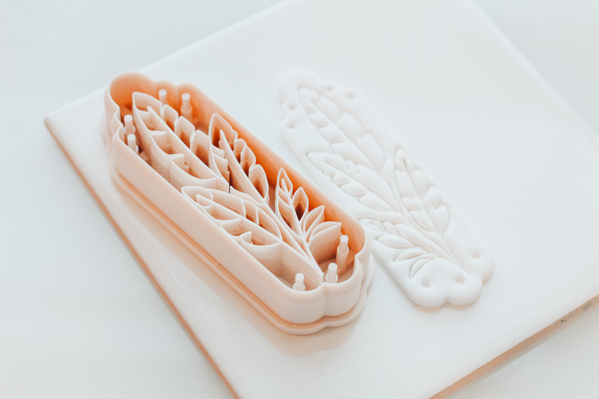 Banana Leaf Botanical Stem Bookmark Clay Cutter
