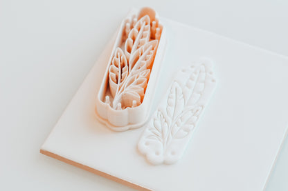 Banana Leaf Botanical Stem Bookmark Clay Cutter