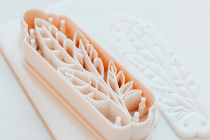 Banana Leaf Botanical Stem Bookmark Clay Cutter