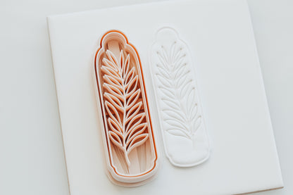 Palm Frond Stem Botanical Stem Bookmark Clay Cutter