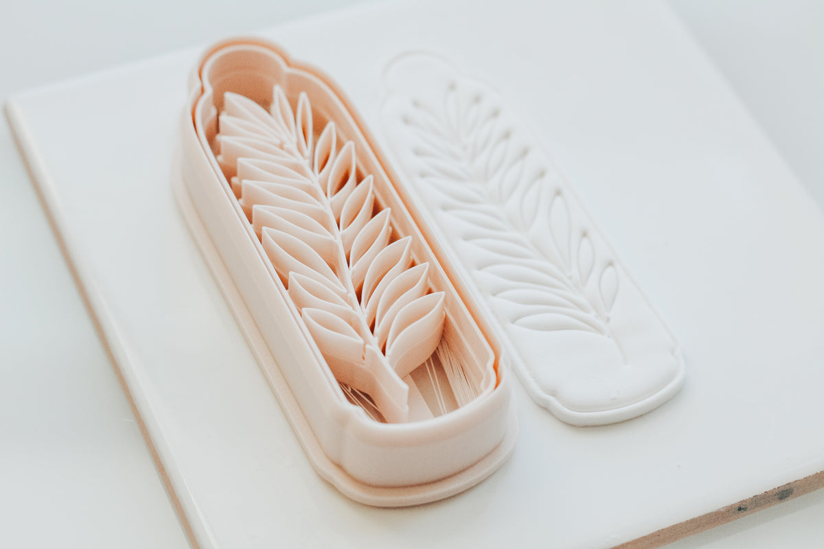 Palm Frond Stem Botanical Stem Bookmark Clay Cutter