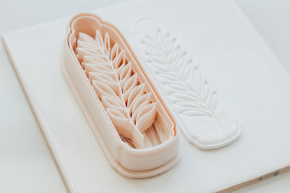Palm Frond Stem Botanical Stem Bookmark Clay Cutter