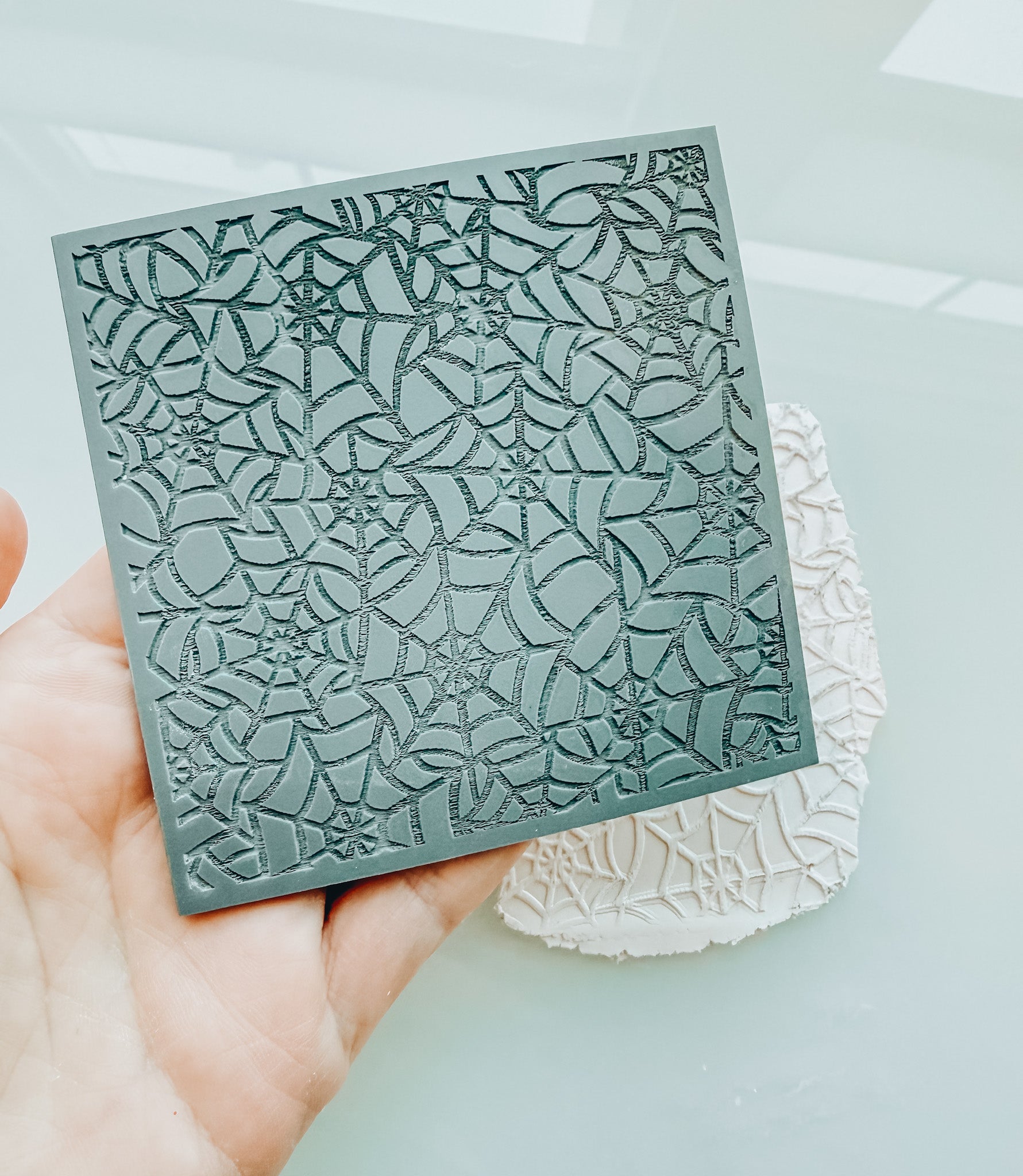 Spooky Spider Web Clay Texture Mat