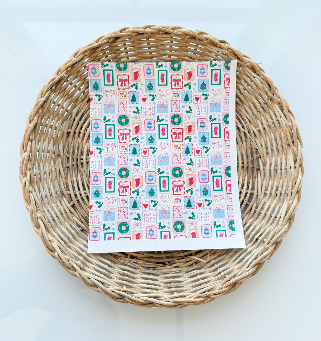 Christmas 7 Stripe Clay Transfer Paper