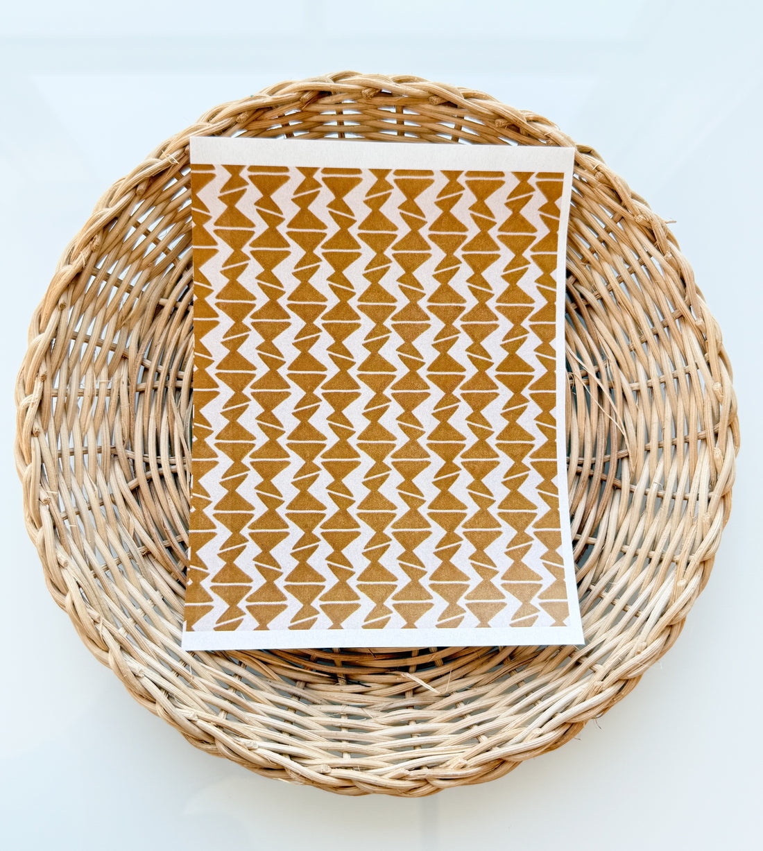Yellow Triangle Clay Transfer Paper