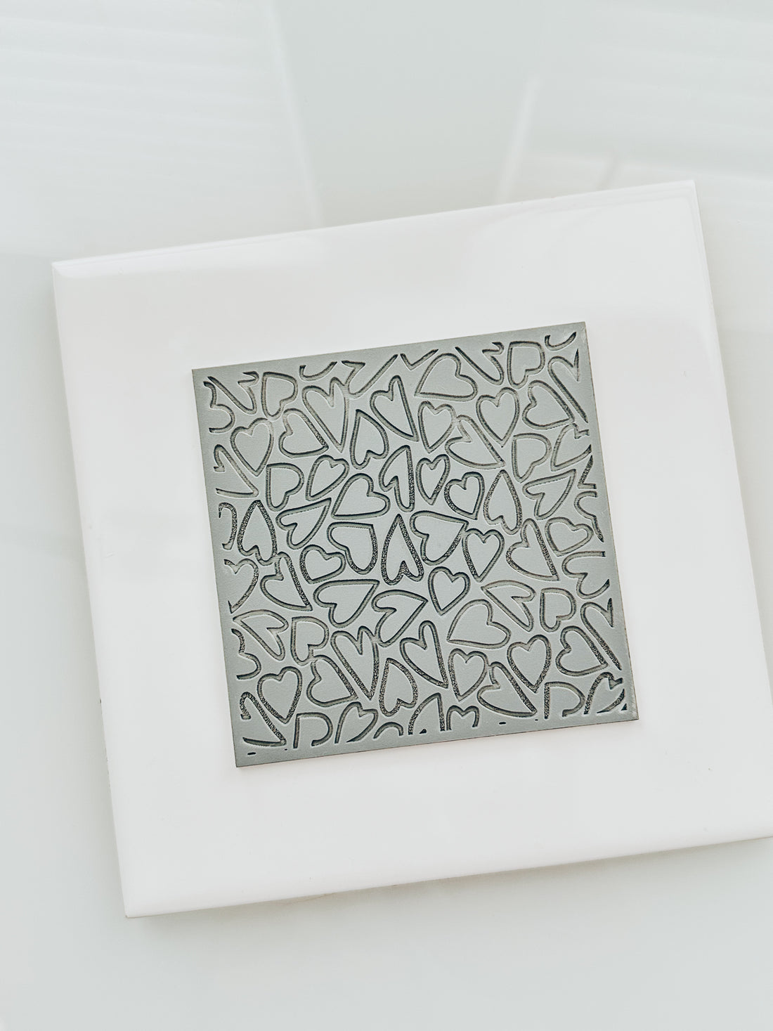 Doodle Hearts Clay Texture Mat