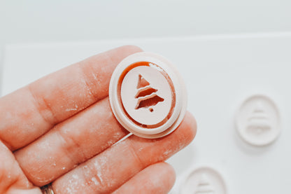 Full Press Scallop Tree Clay Cutter Set