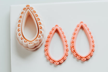 Whimsical Scallop Drop Clay Cutter