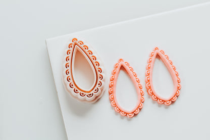Whimsical Scallop Drop Clay Cutter
