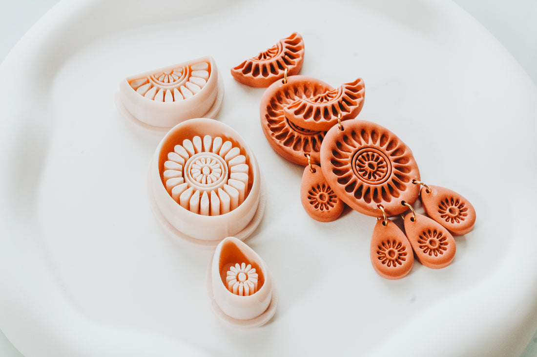 Carmen - Mexican Talavera Inspired 3 Piece Set Clay Cutter